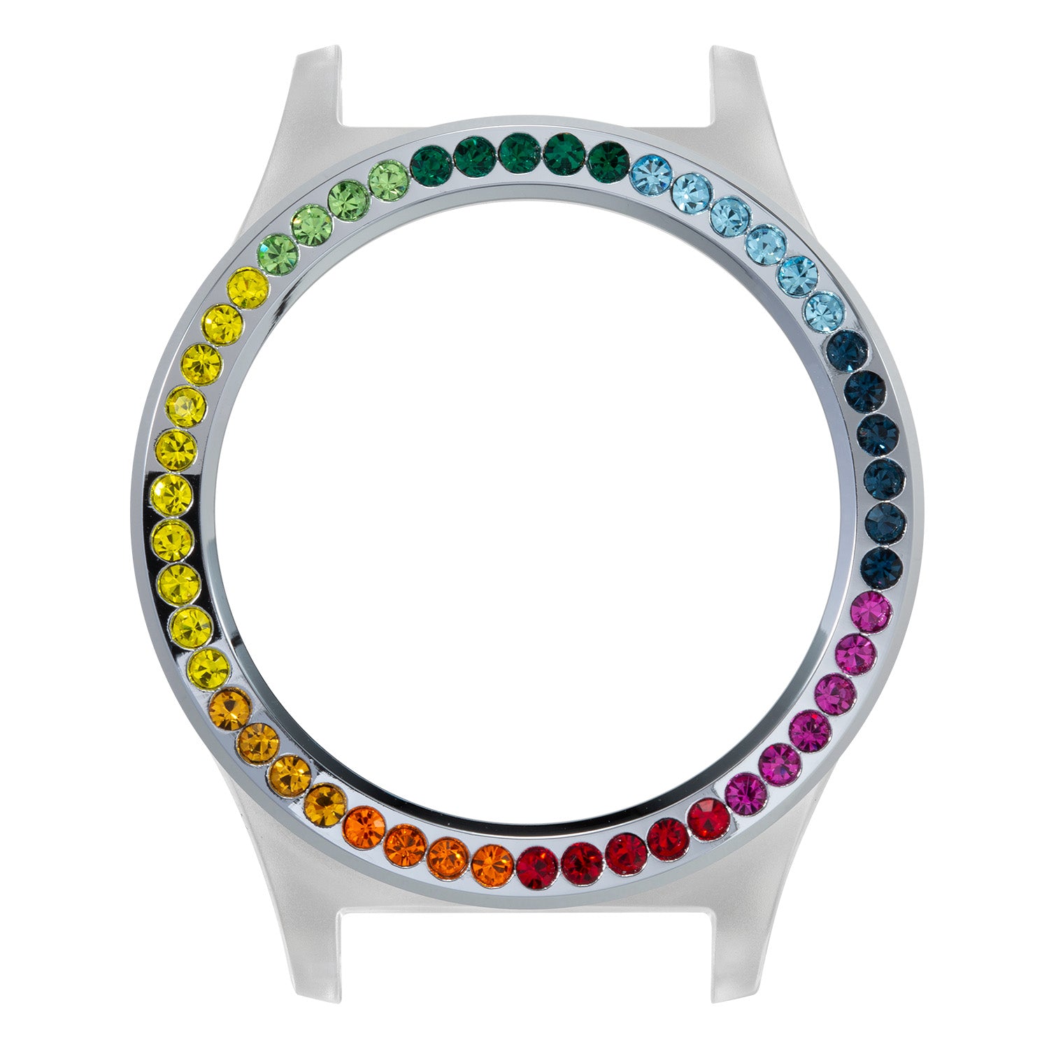 modulab diy watch accessories case siliver with gemstone MDL38-GCAS-SL